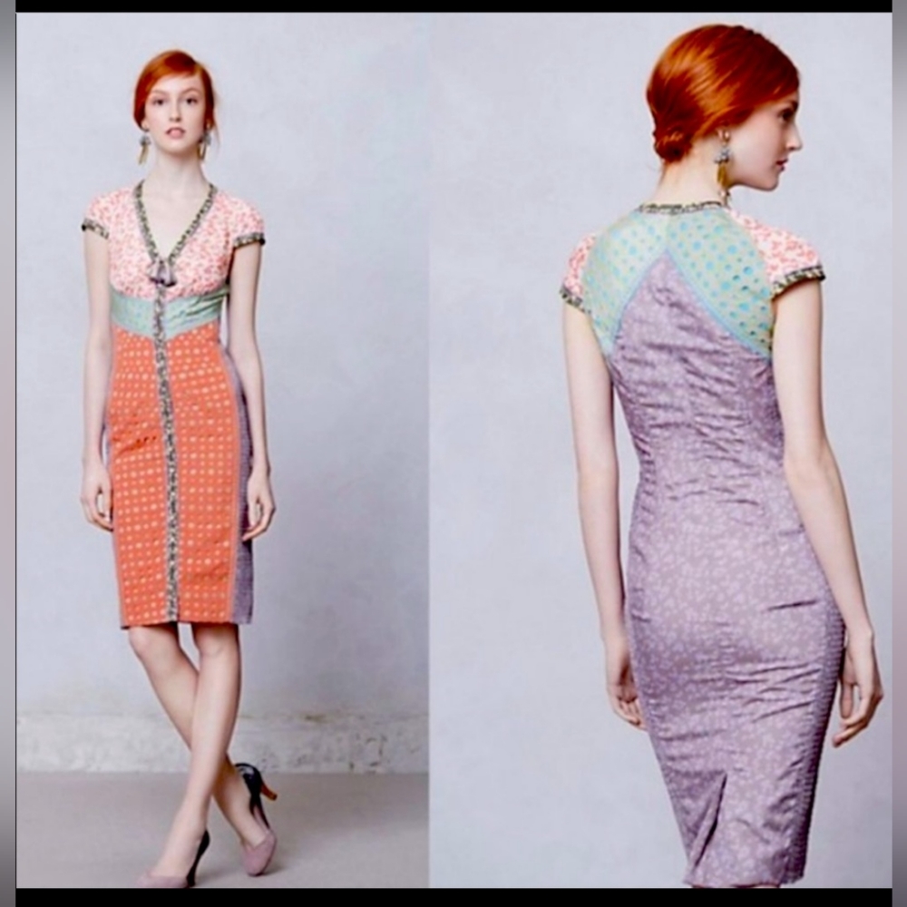 STUNNING Beguile by Byron Lars laser cut Springtime print